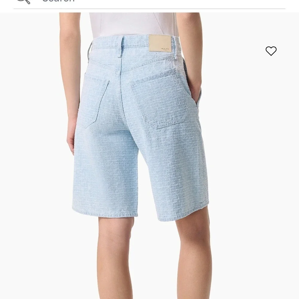 rag & bone The McKenna Tailored Textured Tweed Cotton Shorts Bermuda Size 26 NWT